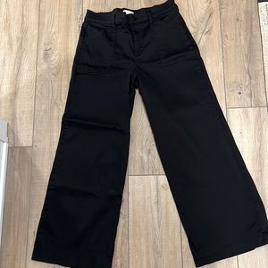 Black wide leg pants